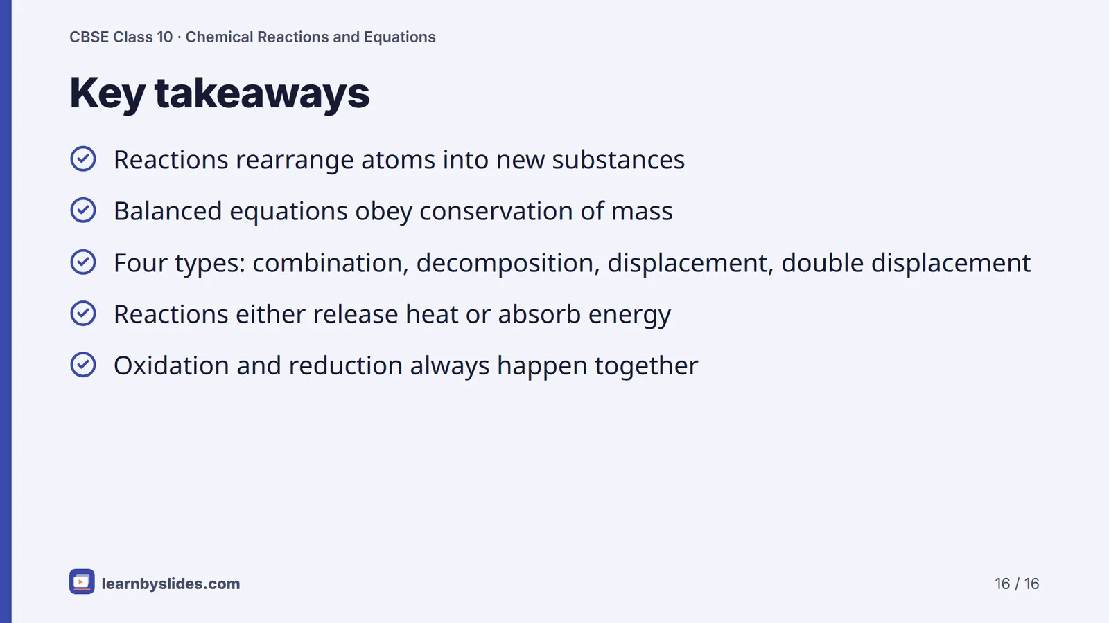 Slide 16 of 16: Key takeaways