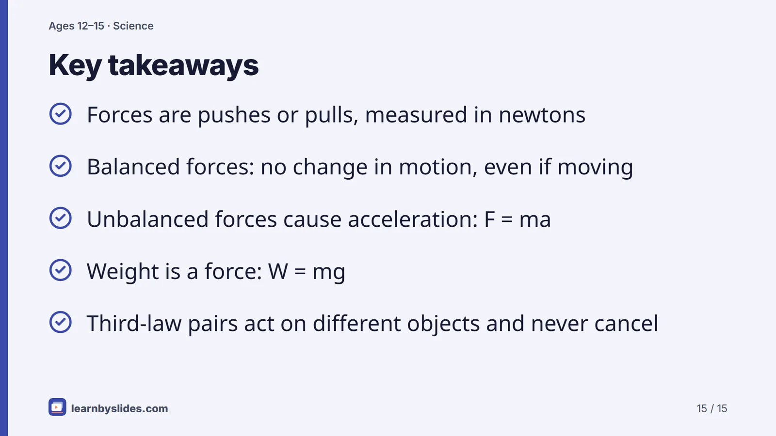 Slide 15 of 15: Key takeaways