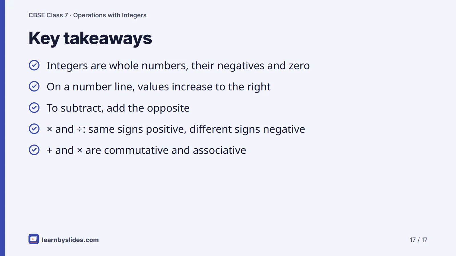 Slide 17 of 17: Key takeaways