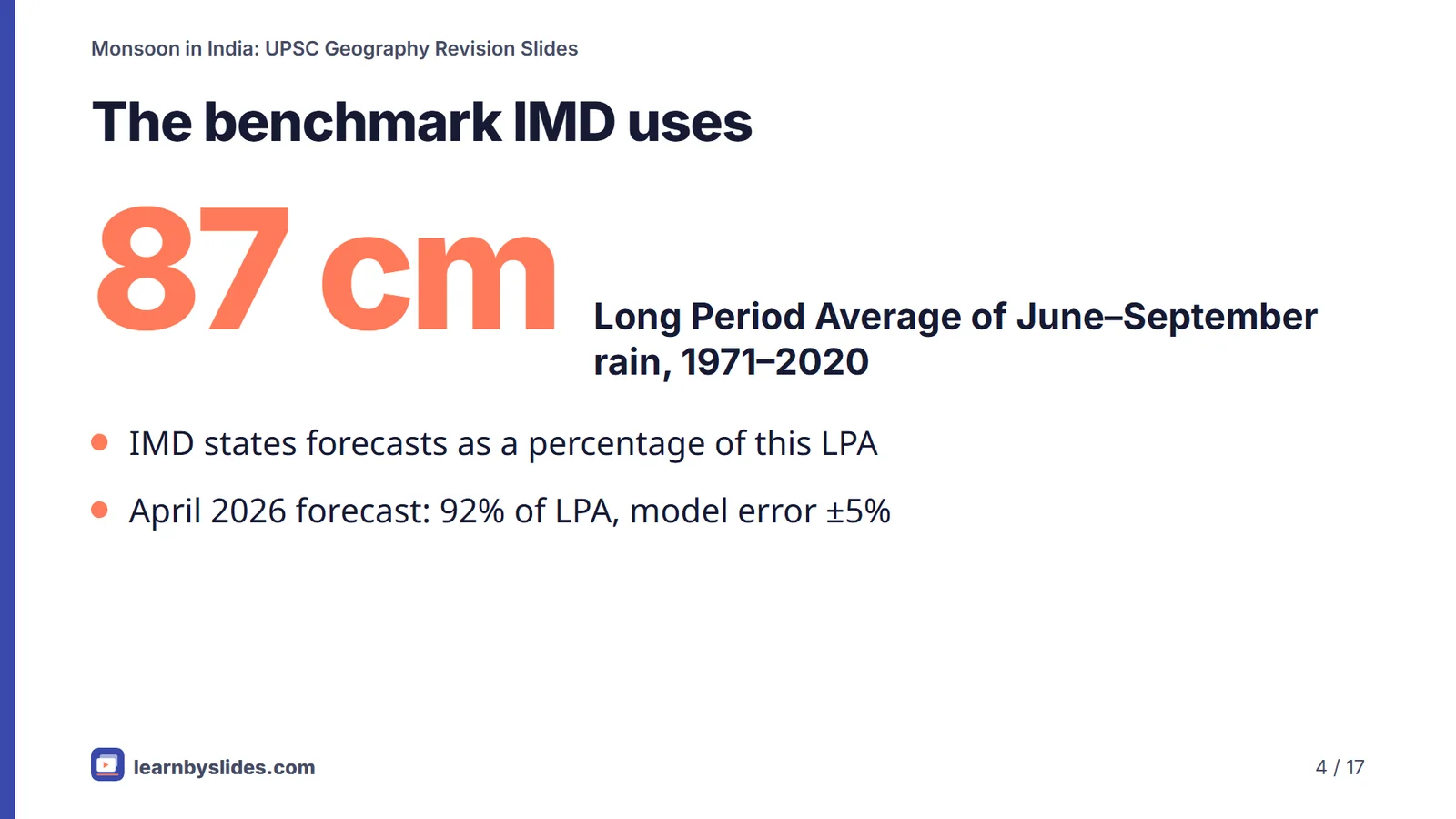 Slide 4 of 17: The benchmark IMD uses