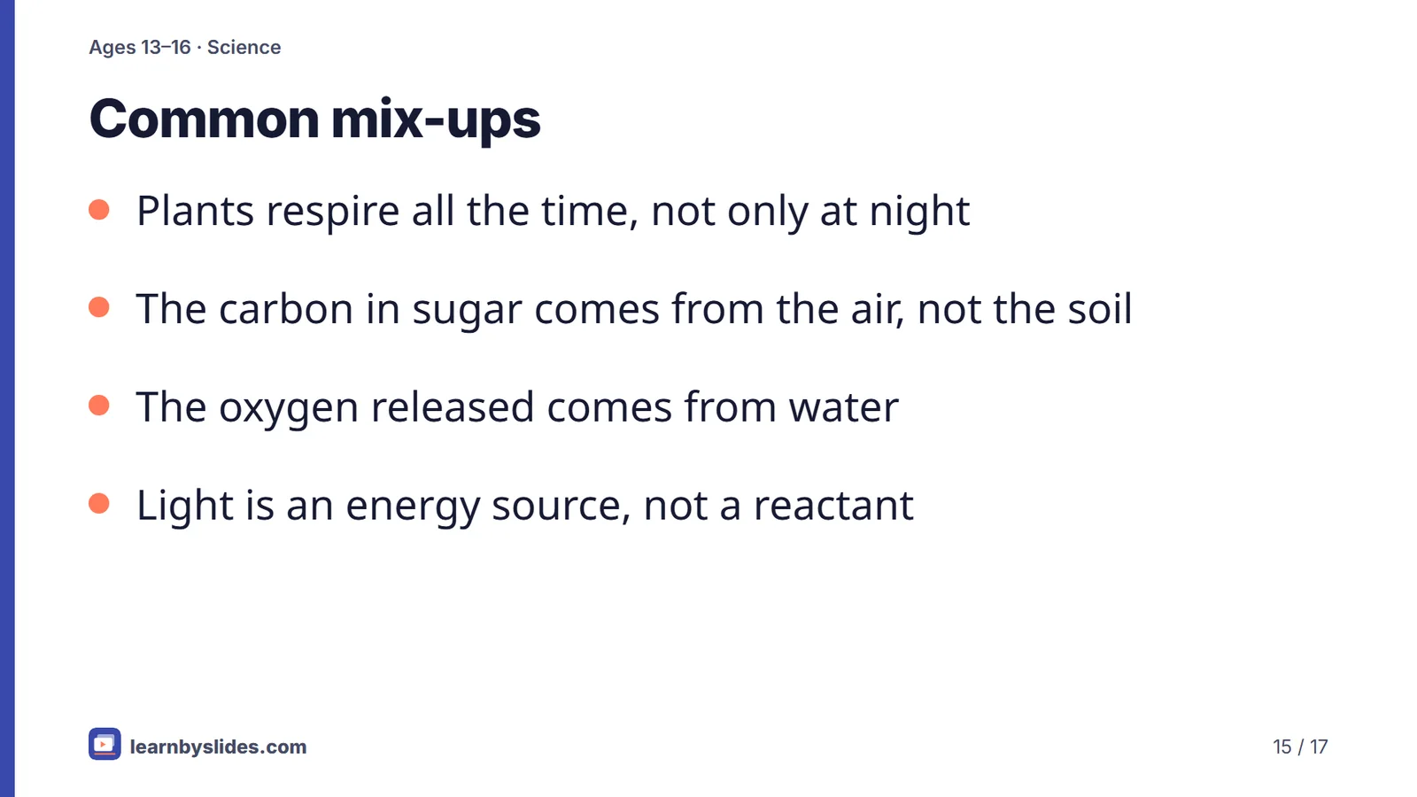 Slide 15 of 17: Common mix-ups