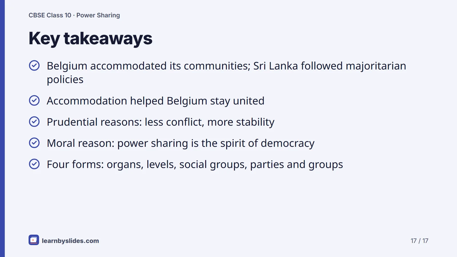 Slide 17 of 17: Key takeaways