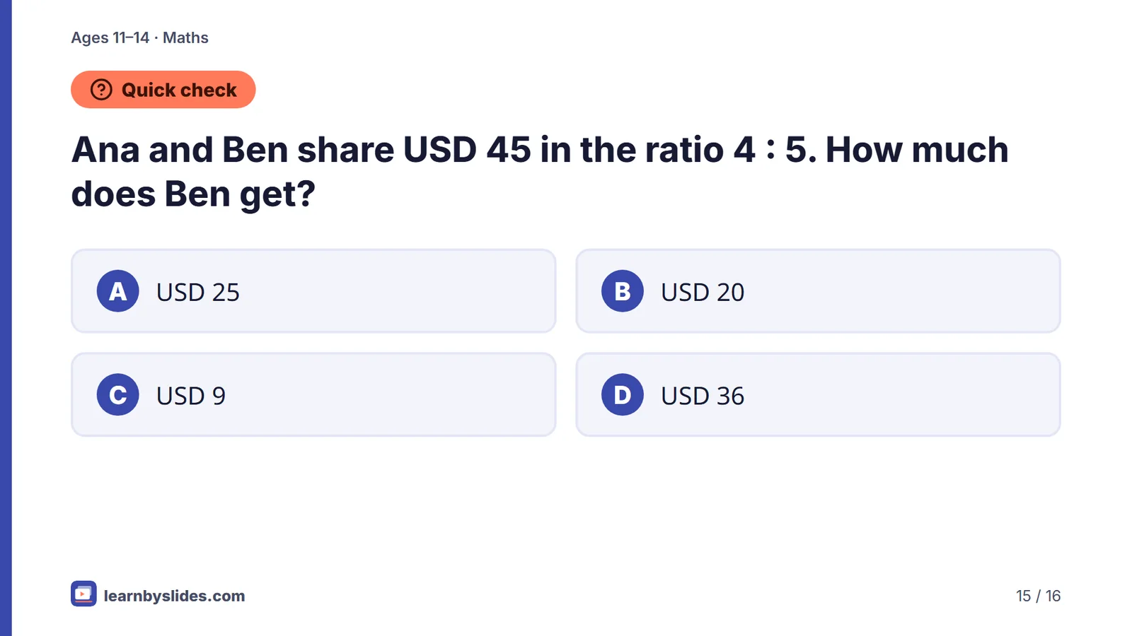 Slide 15 of 16: Quick check