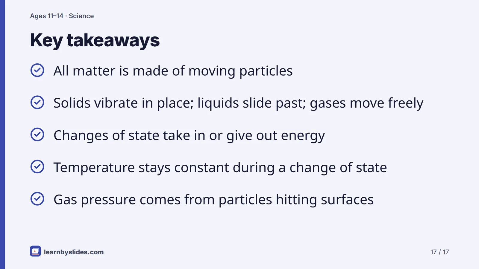 Slide 17 of 17: Key takeaways