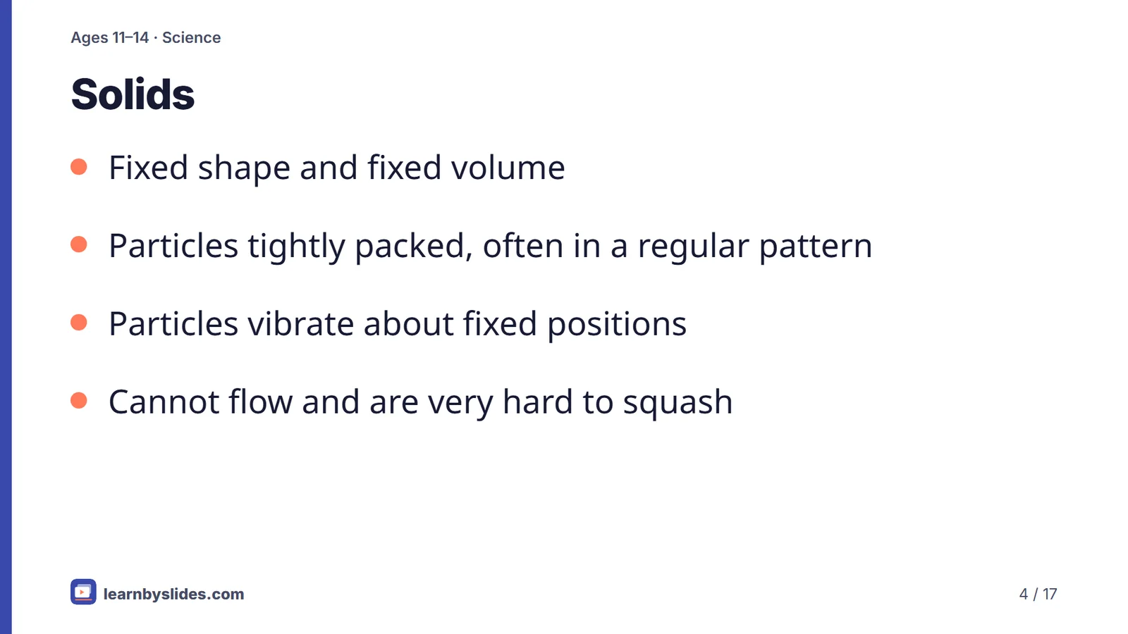 Slide 4 of 17: Solids
