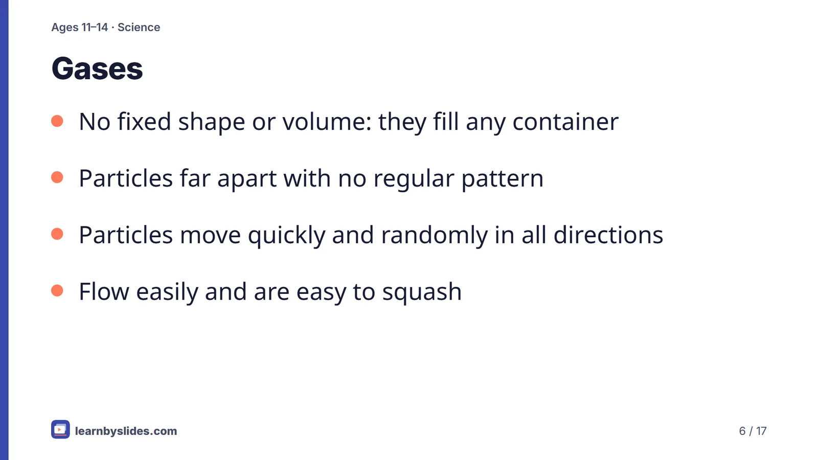 Slide 6 of 17: Gases